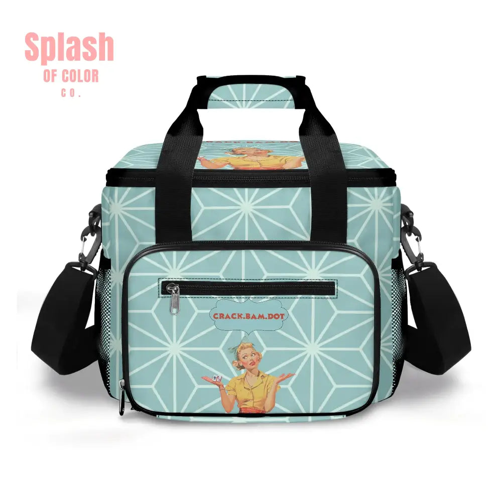 Mahjong Lover Cooler Bag Gift Crack Bam Dot Modern Picnic Game Night Bag