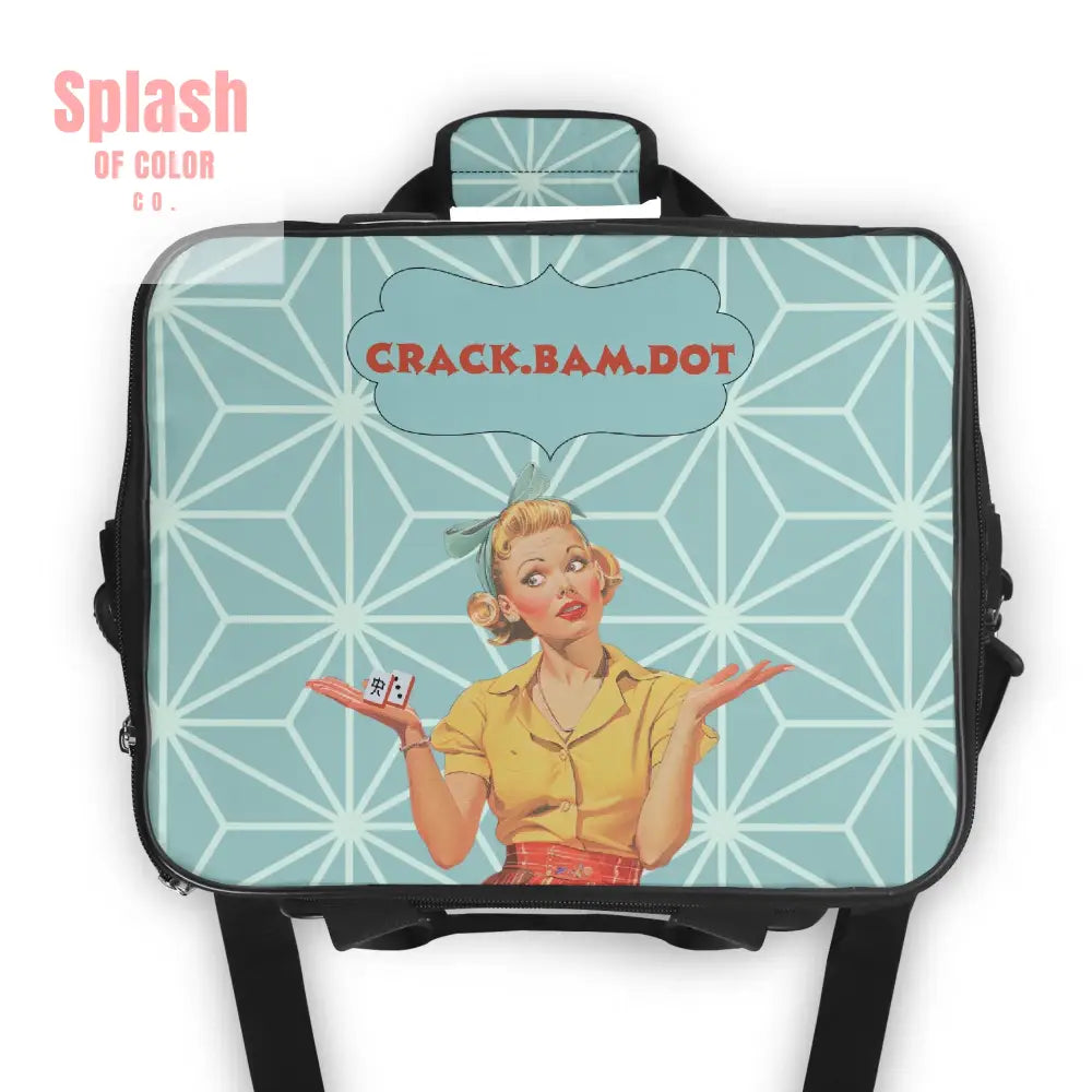 Mahjong Lover Cooler Bag Gift Crack Bam Dot Modern Picnic Game Night Bag