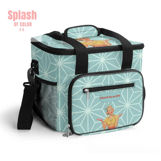 Mahjong Lover Cooler Bag Gift Crack Bam Dot Modern Picnic Game Night Bag