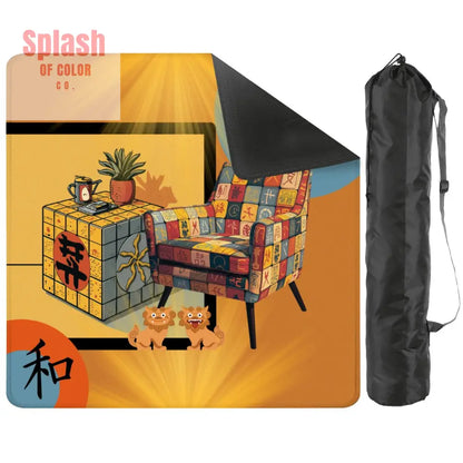 Mahjong Mat 31.5’’x31.5’’ (Ship Folded) 2mm (Black Bag) Daily Accessories