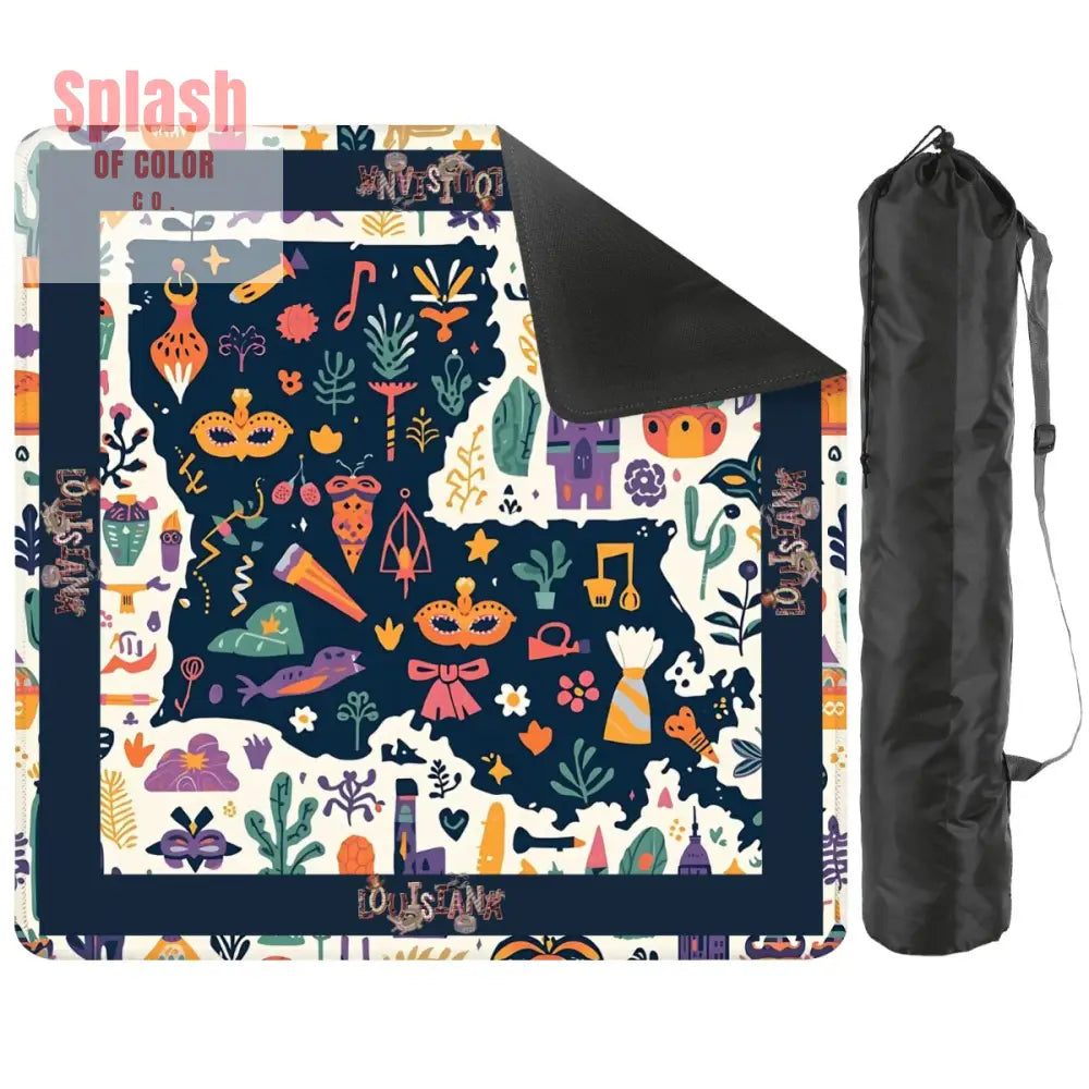 Mahjong Mat 31.5’’x31.5’’ (Ship Folded) - 2mm (Black Bag) - Daily Accessories