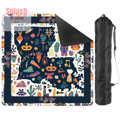 Mahjong Mat 31.5’’x31.5’’ (Ship Folded) - 2mm (Black Bag) - Daily Accessories