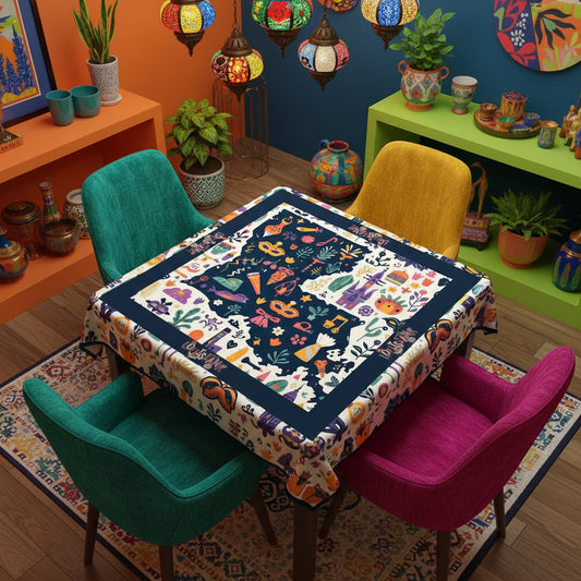 Bayou State Of Mind, Fun Whimsical State Of Louisiana Mahjong Mat - Splash of Color co.