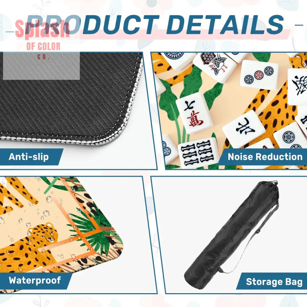 Mahjong Mat 31.5’’x31.5’’ (Ship Folded) - Daily Accessories