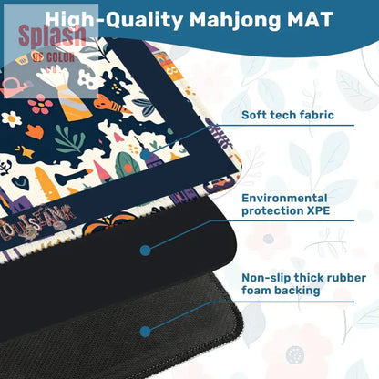 Mahjong Mat 31.5’’x31.5’’ (Ship Folded) - Daily Accessories