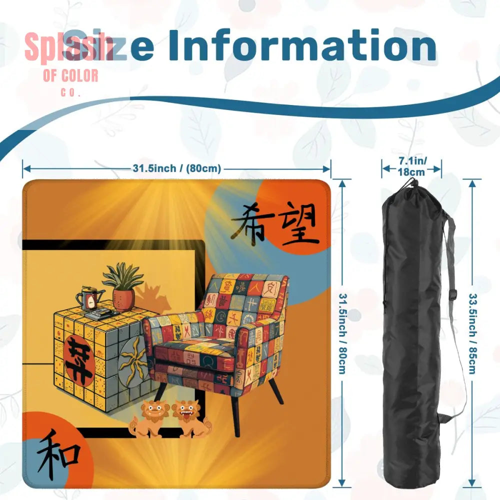 Mahjong Mat 31.5’’x31.5’’ (Ship Folded) Daily Accessories
