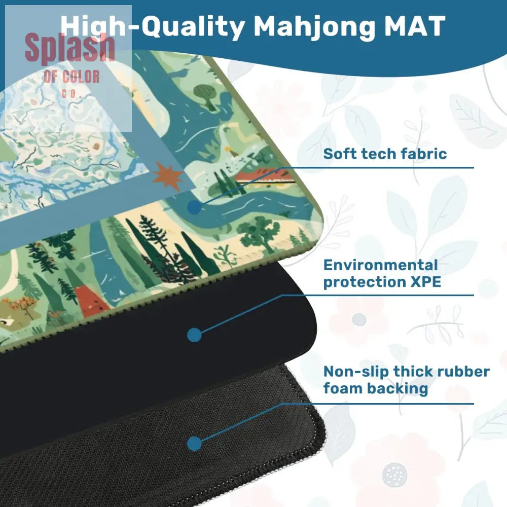 Mahjong Mat 31.5’’x31.5’’ (Ship Folded) - Daily Accessories