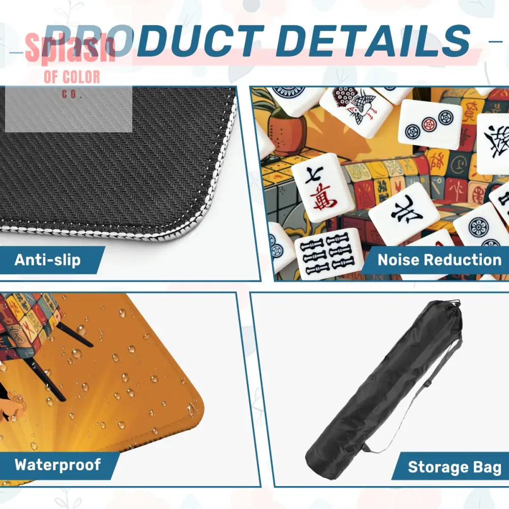Mahjong Mat 31.5’’x31.5’’ (Ship Folded) Daily Accessories