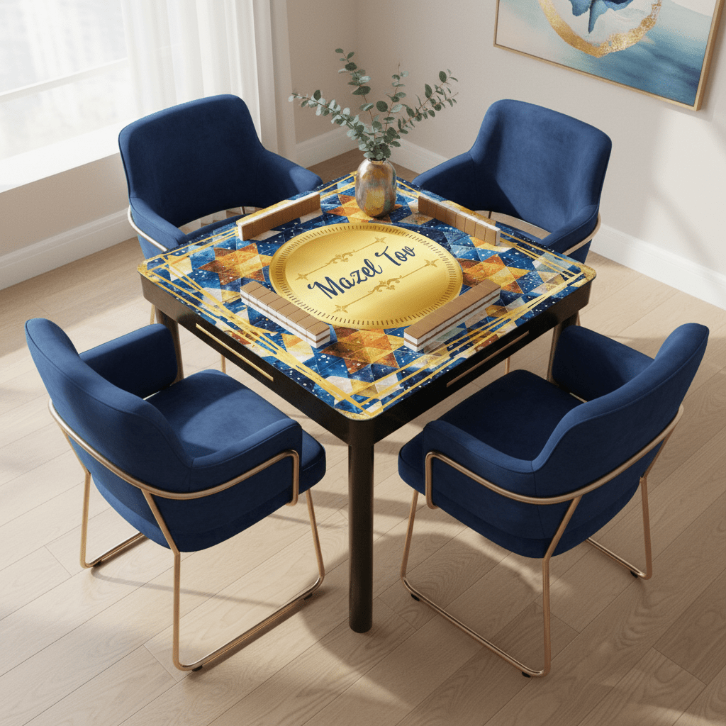 So Much Mazal Tov Mahjong Mat - Splash of Color Co.