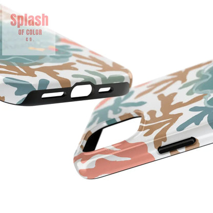 Mahjong Phone Case Coral Cheerful Design Pung Chow Cheers Mahj Gift - Phone Case