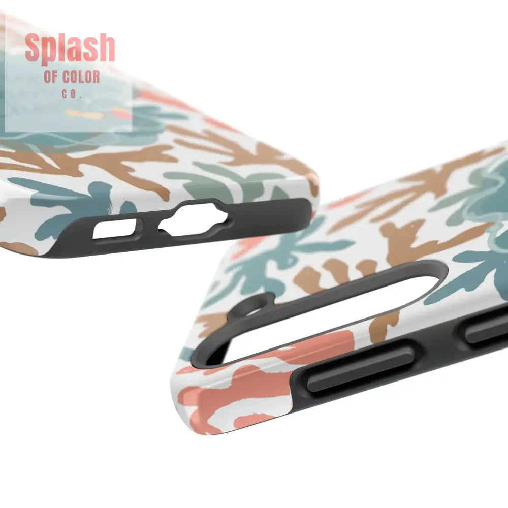 Mahjong Phone Case Coral Cheerful Design Pung Chow Cheers Mahj Gift - Phone Case