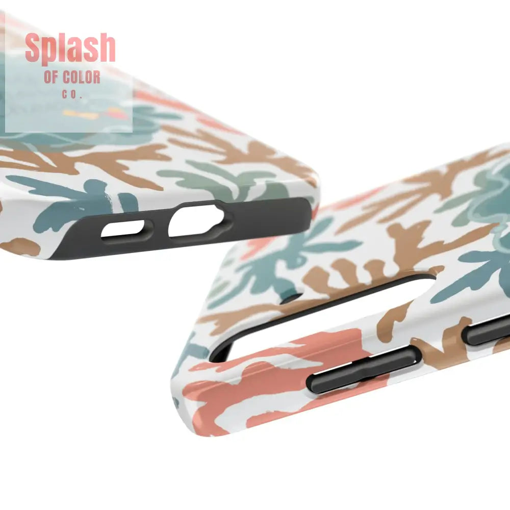Mahjong Phone Case Coral Cheerful Design Pung Chow Cheers Mahj Gift - Phone Case