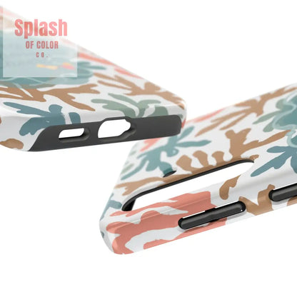 Mahjong Phone Case Coral Cheerful Design Pung Chow Cheers Mahj Gift - Phone Case