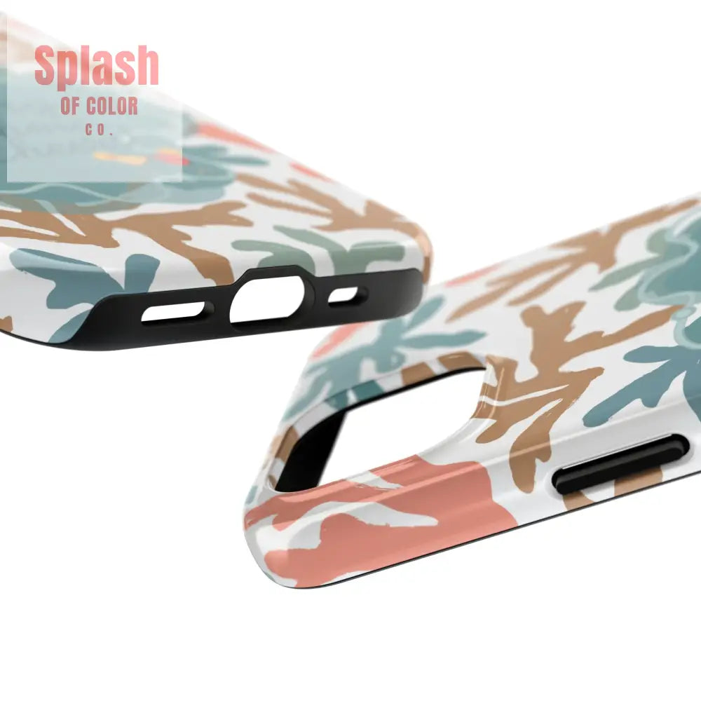Mahjong Phone Case Coral Cheerful Design Pung Chow Cheers Mahj Gift - Phone Case