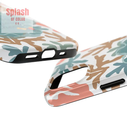 Mahjong Phone Case Coral Cheerful Design Pung Chow Cheers Mahj Gift - Phone Case