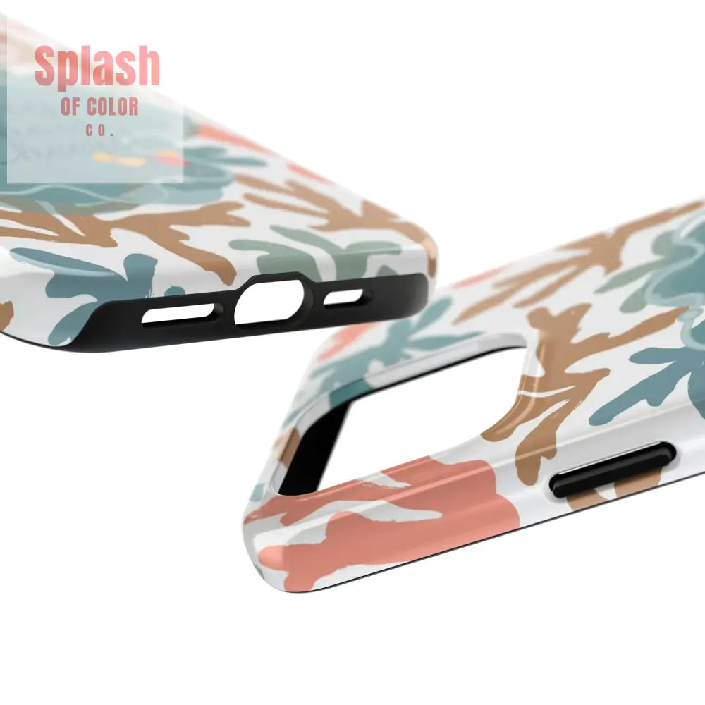 Mahjong Phone Case Coral Cheerful Design Pung Chow Cheers Mahj Gift - Phone Case