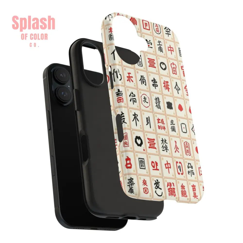 Mahjong Phone Case Durable Protection, Unique Gifts for Mahj Lovers - Splash of Color co.