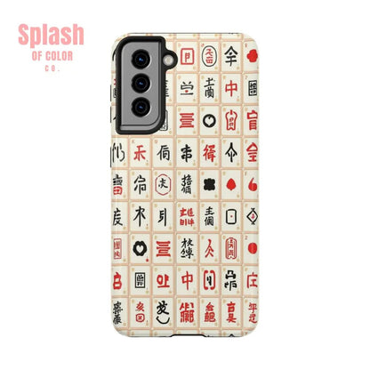 Mahjong Phone Case Durable Protection, Unique Gifts for Mahj Lovers - Splash of Color co.