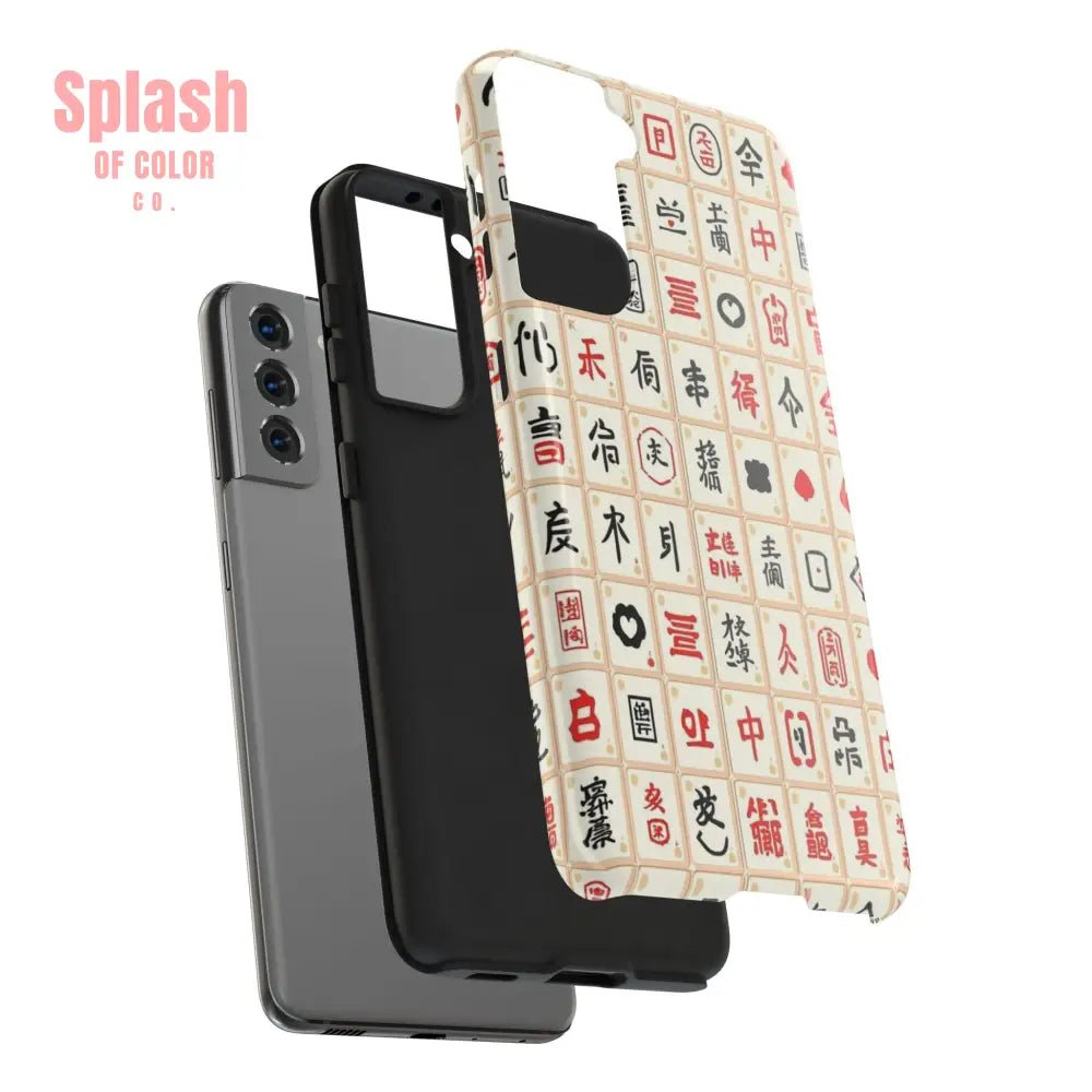 Mahjong Phone Case Durable Protection, Unique Gifts for Mahj Lovers - Splash of Color co.