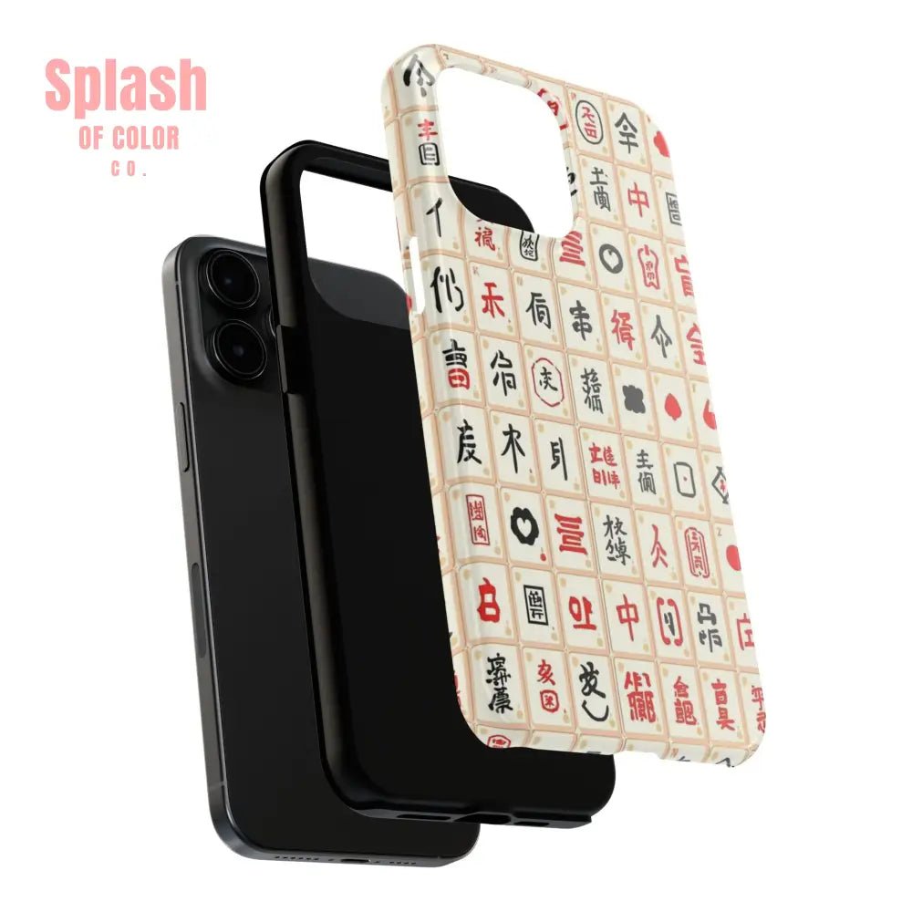 Mahjong Phone Case Durable Protection, Unique Gifts for Mahj Lovers - Splash of Color co.