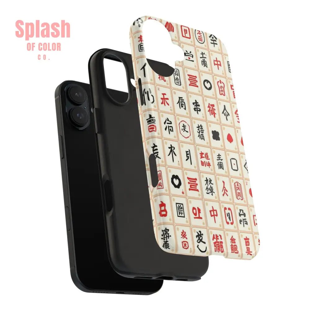 Mahjong Phone Case Durable Protection, Unique Gifts for Mahj Lovers - Splash of Color co.