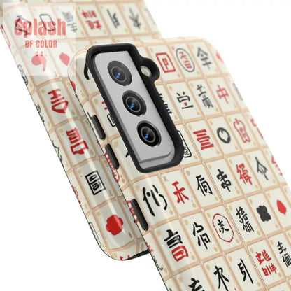 Mahjong Phone Case Durable Protection, Unique Gifts for Mahj Lovers - Splash of Color co.