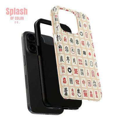 Mahjong Phone Case Durable Protection, Unique Gifts for Mahj Lovers - Splash of Color co.
