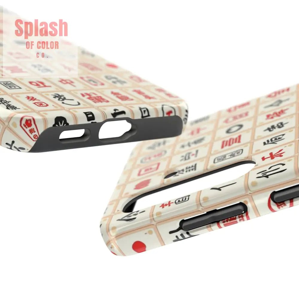 Mahjong Phone Case Durable Protection, Unique Gifts for Mahj Lovers - Splash of Color co.