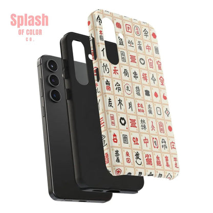 Mahjong Phone Case Durable Protection, Unique Gifts for Mahj Lovers - Splash of Color co.