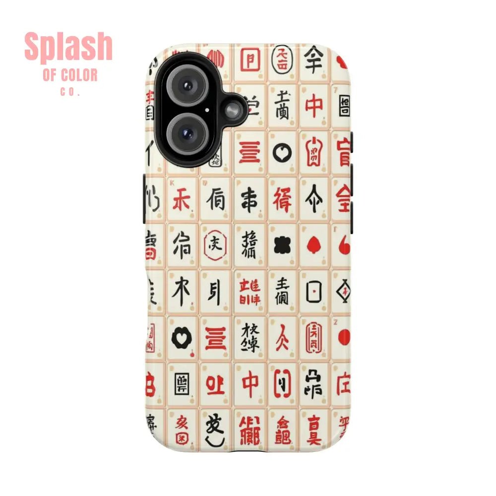 Mahjong Phone Case Durable Protection, Unique Gifts for Mahj Lovers - Splash of Color co.