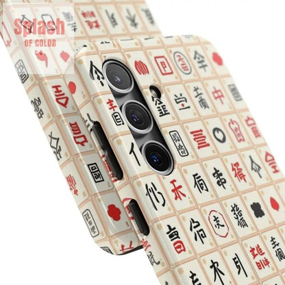 Mahjong Phone Case Durable Protection, Unique Gifts for Mahj Lovers - Splash of Color co.