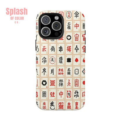Mahjong Phone Case Durable Protection, Unique Gifts for Mahj Lovers - Splash of Color co.