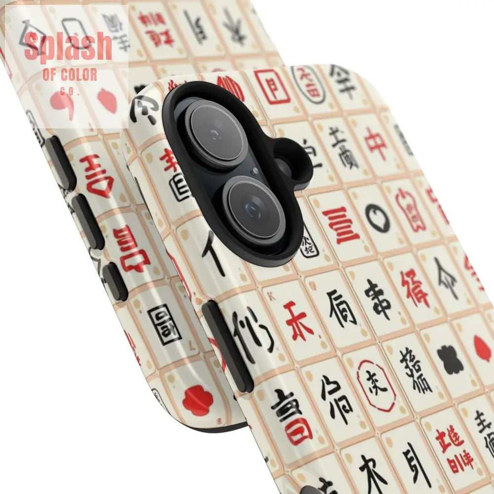 Mahjong Phone Case Durable Protection, Unique Gifts for Mahj Lovers - Splash of Color co.