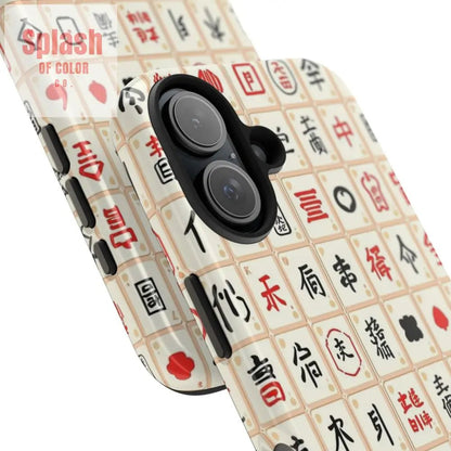 Mahjong Phone Case Durable Protection, Unique Gifts for Mahj Lovers - Splash of Color co.