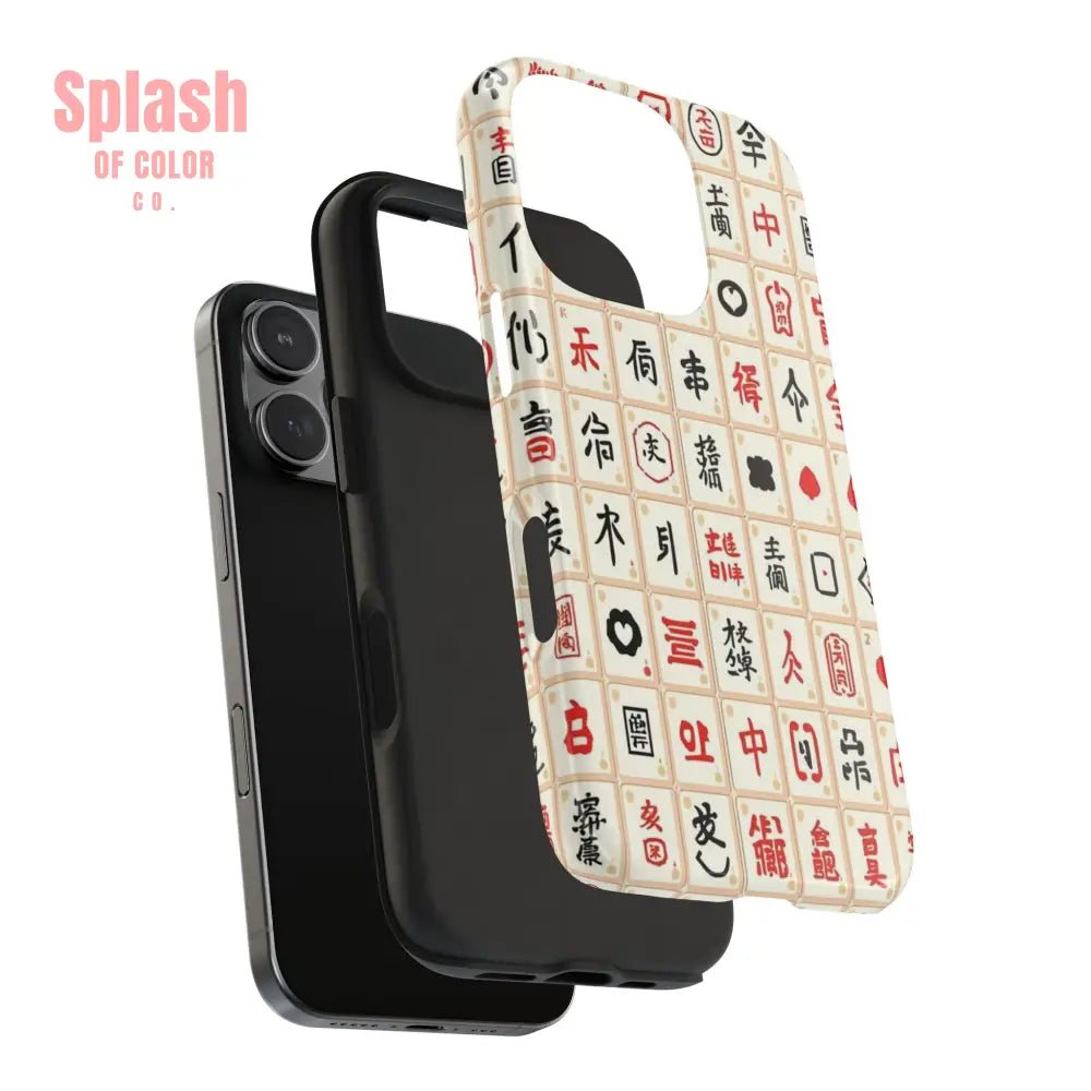 Mahjong Phone Case Durable Protection, Unique Gifts for Mahj Lovers - Splash of Color co.