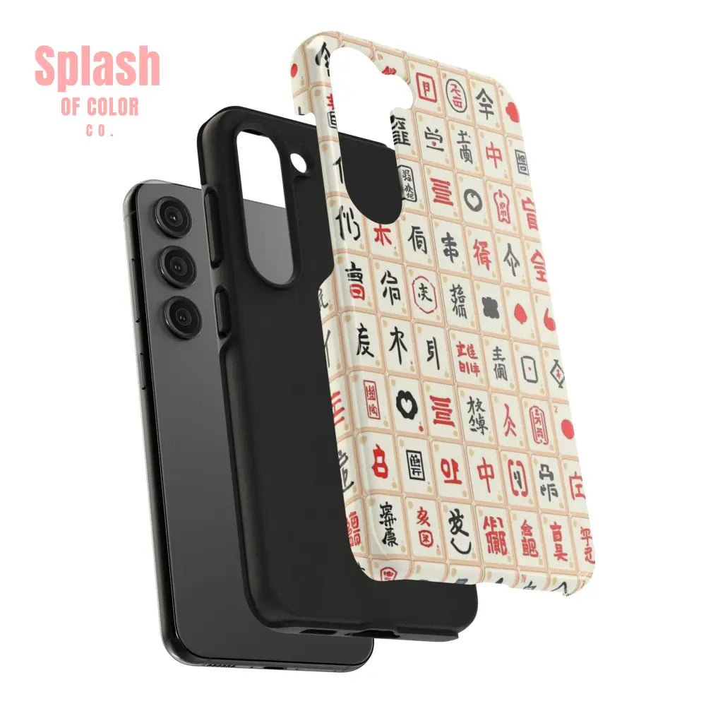 Mahjong Phone Case Durable Protection, Unique Gifts for Mahj Lovers - Splash of Color co.