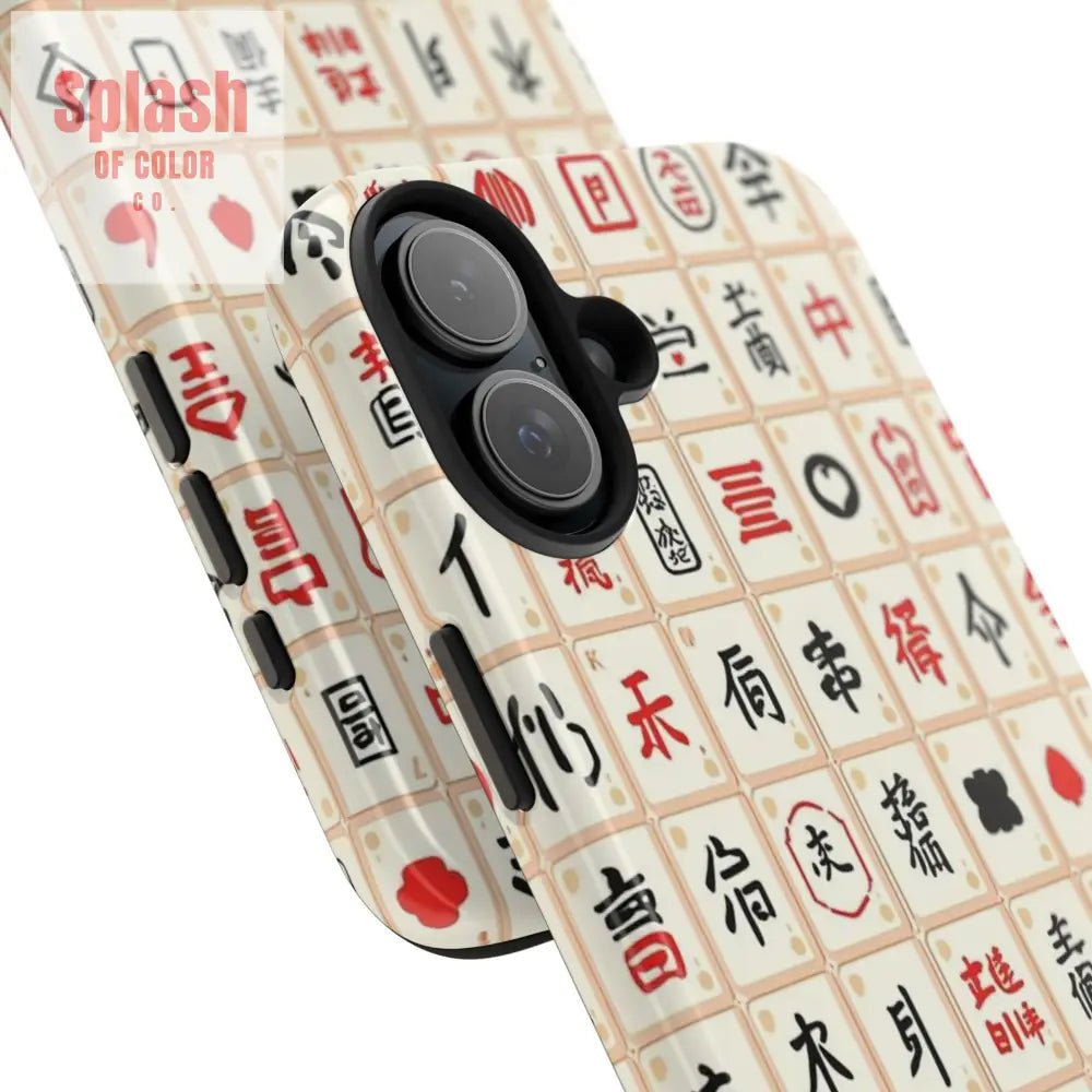 Mahjong Phone Case Durable Protection, Unique Gifts for Mahj Lovers - Splash of Color co.
