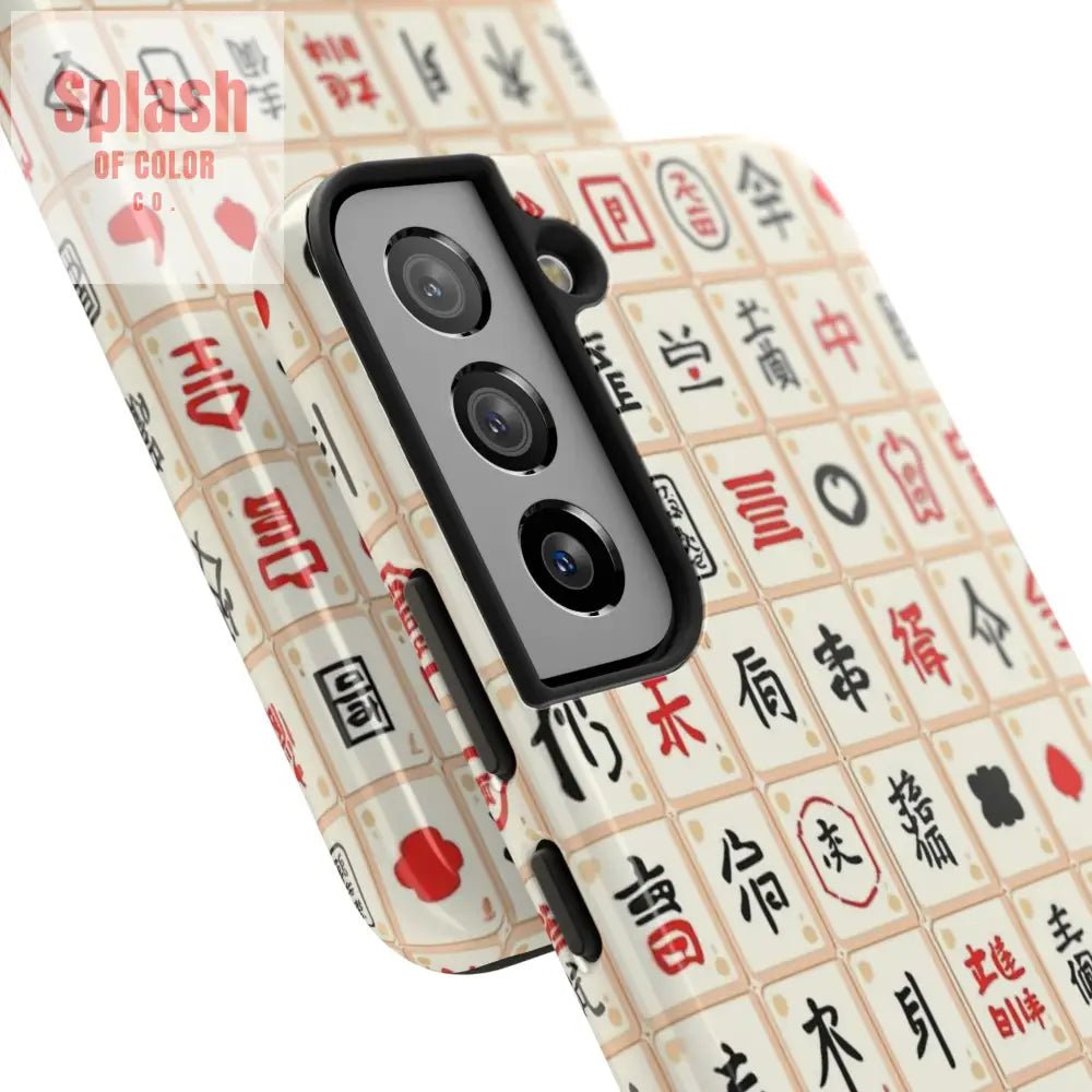 Mahjong Phone Case Durable Protection, Unique Gifts for Mahj Lovers - Splash of Color co.