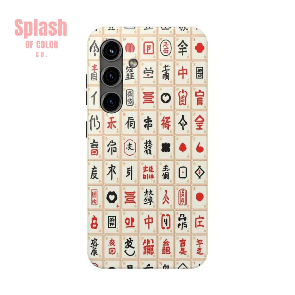 Mahjong Phone Case Durable Protection, Unique Gifts for Mahj Lovers - Splash of Color co.