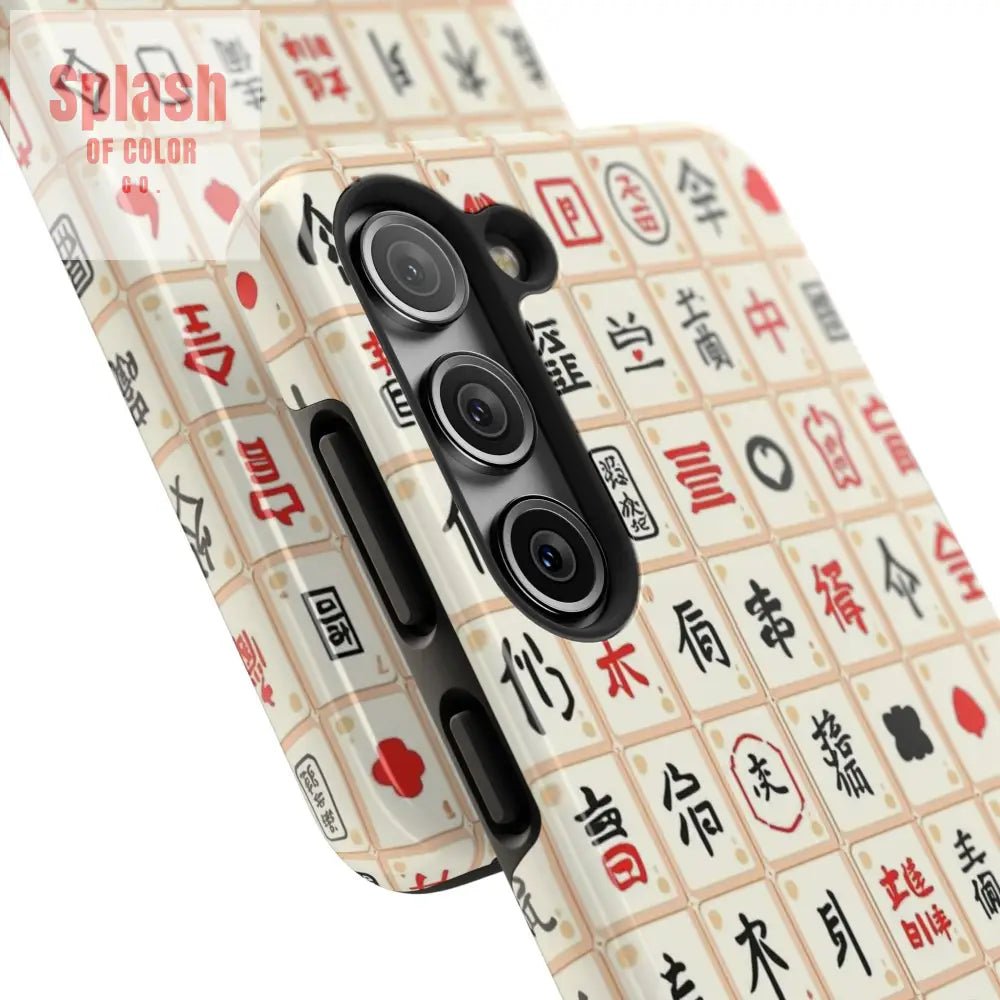 Mahjong Phone Case Durable Protection, Unique Gifts for Mahj Lovers - Splash of Color co.