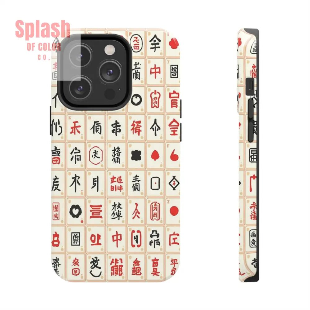 Mahjong Phone Case Durable Protection, Unique Gifts for Mahj Lovers - Splash of Color co.