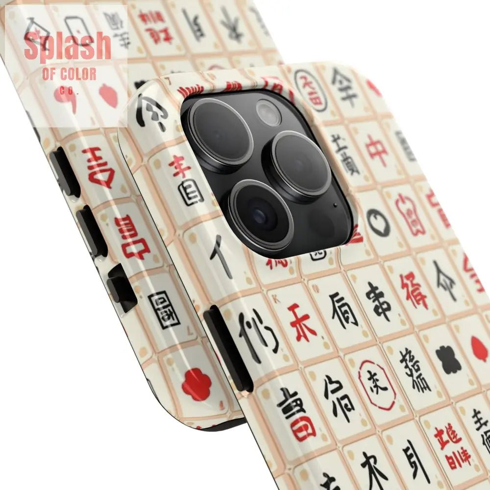 Mahjong Phone Case Durable Protection, Unique Gifts for Mahj Lovers - Splash of Color co.