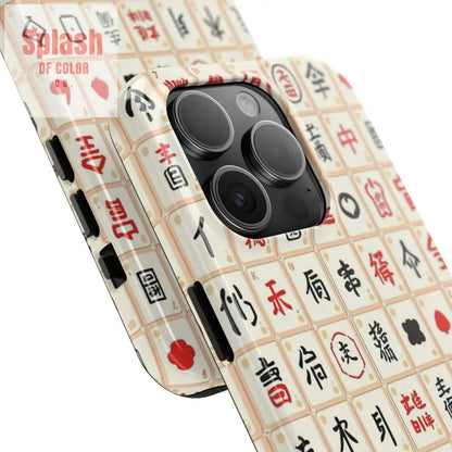 Mahjong Phone Case Durable Protection, Unique Gifts for Mahj Lovers - Splash of Color co.