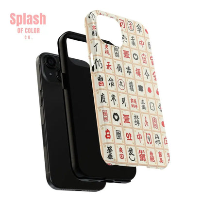 Mahjong Phone Case Durable Protection, Unique Gifts for Mahj Lovers - Splash of Color co.