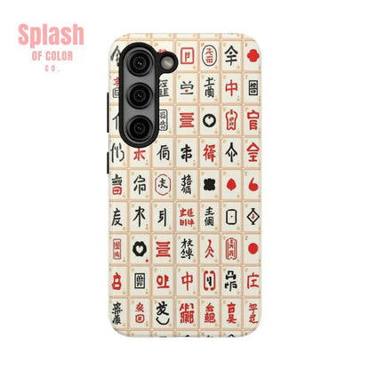 Mahjong Phone Case Durable Protection, Unique Gifts for Mahj Lovers - Splash of Color co.