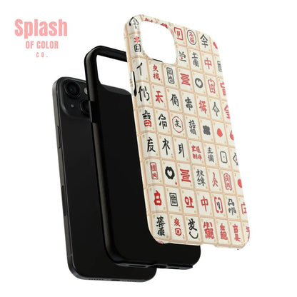 Mahjong Phone Case Durable Protection, Unique Gifts for Mahj Lovers - Splash of Color co.