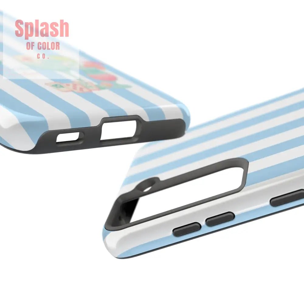 Mahjong Phone Case Funny It’s Kong O’ Clock Somewhere Blue White Preppy Style Phone Case