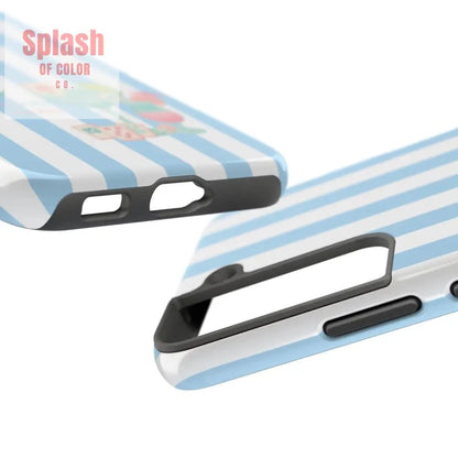 Mahjong Phone Case Funny It’s Kong O’ Clock Somewhere Blue White Preppy Style Phone Case