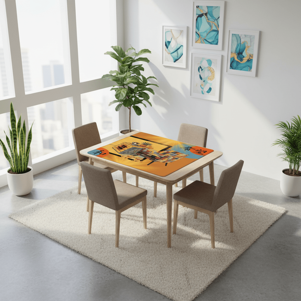 Mahjong Mat Sierra Sun Glow Up Cozy Mahj Game Mat - Splash of Color Co.