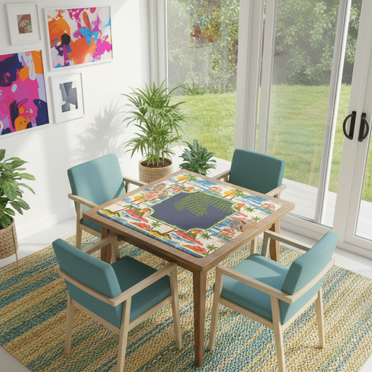 Old World Vintage Florida Beach Heritage Collection Mahjong Mat